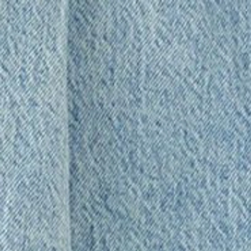 pleated tab denim skort