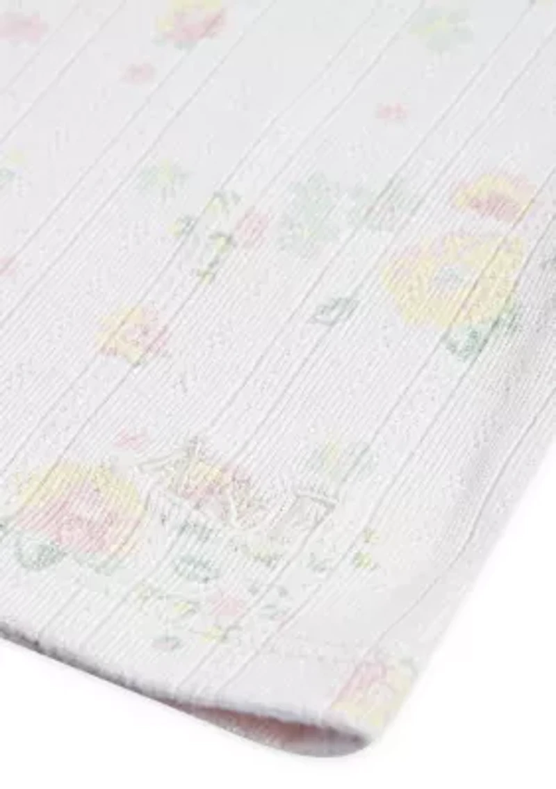 square neck pointelle t-shirt