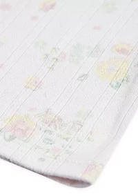 square neck pointelle t-shirt