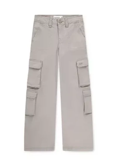 high rise cargo wide leg pants