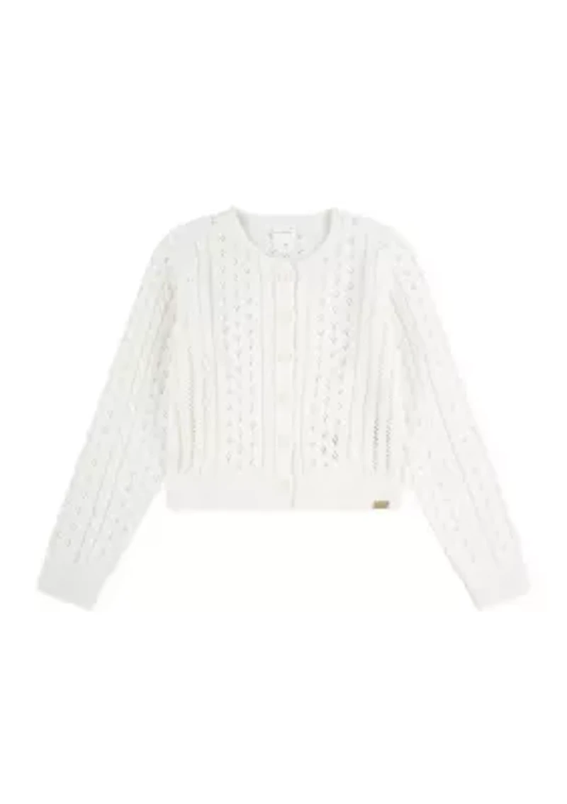 cable knit cardigan