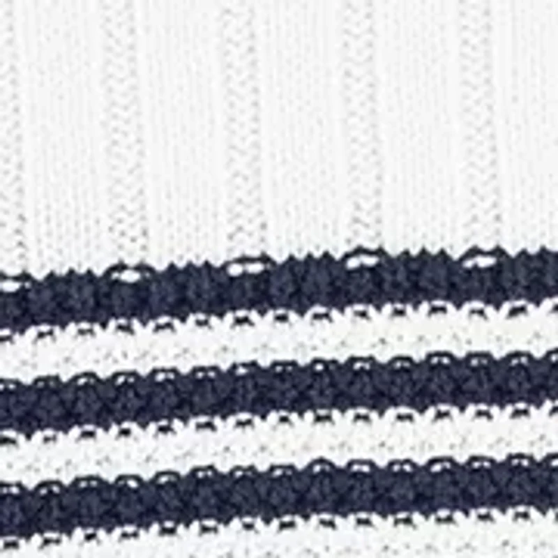 slash neck striped sweater