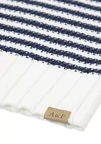 slash neck striped sweater