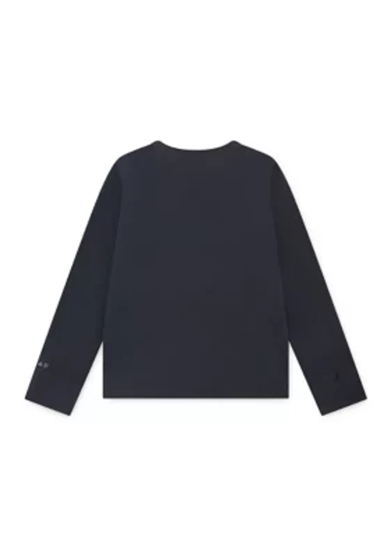 cozy twist front ribbed top