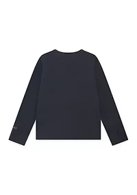 cozy twist front ribbed top