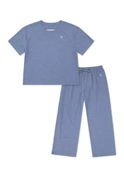 boxy tee and pant sleep set