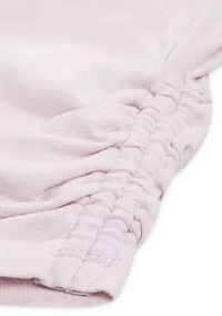 cotton ruched 1892 graphic t-shirt