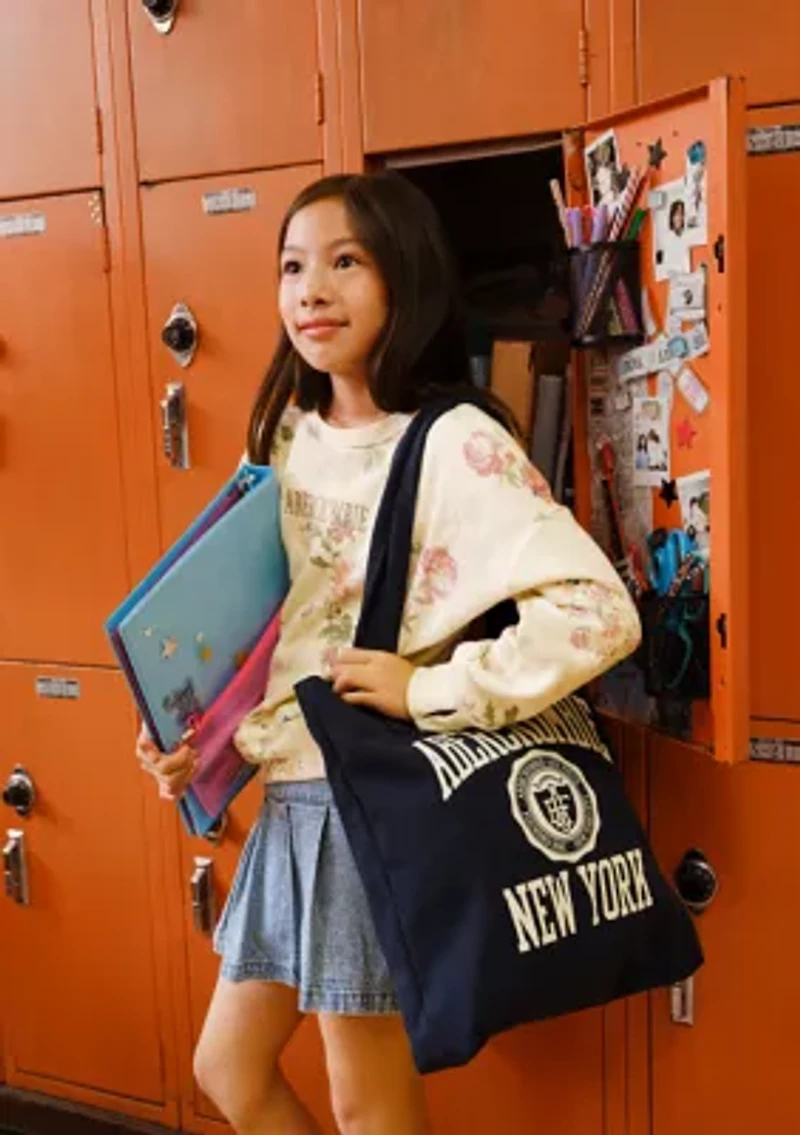 elongated crewneck fleece sweatshirt