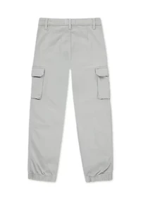 embroidered cargo joggers