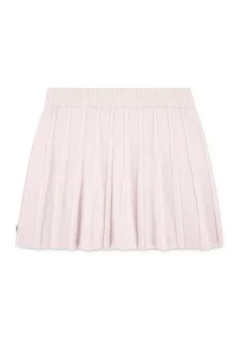 pleated sweater skirt