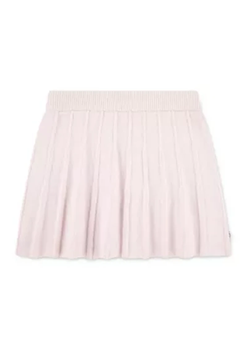 pleated sweater skirt