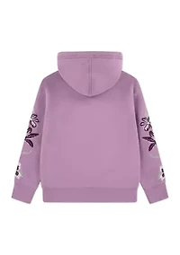 lily embroidered pullover hoodie