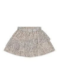 tiered sequin skort