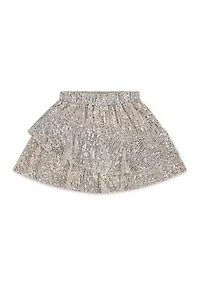tiered sequin skort