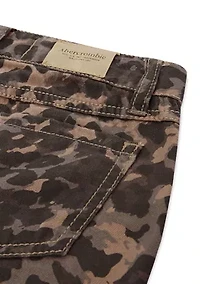 printed leopard baggy jeans