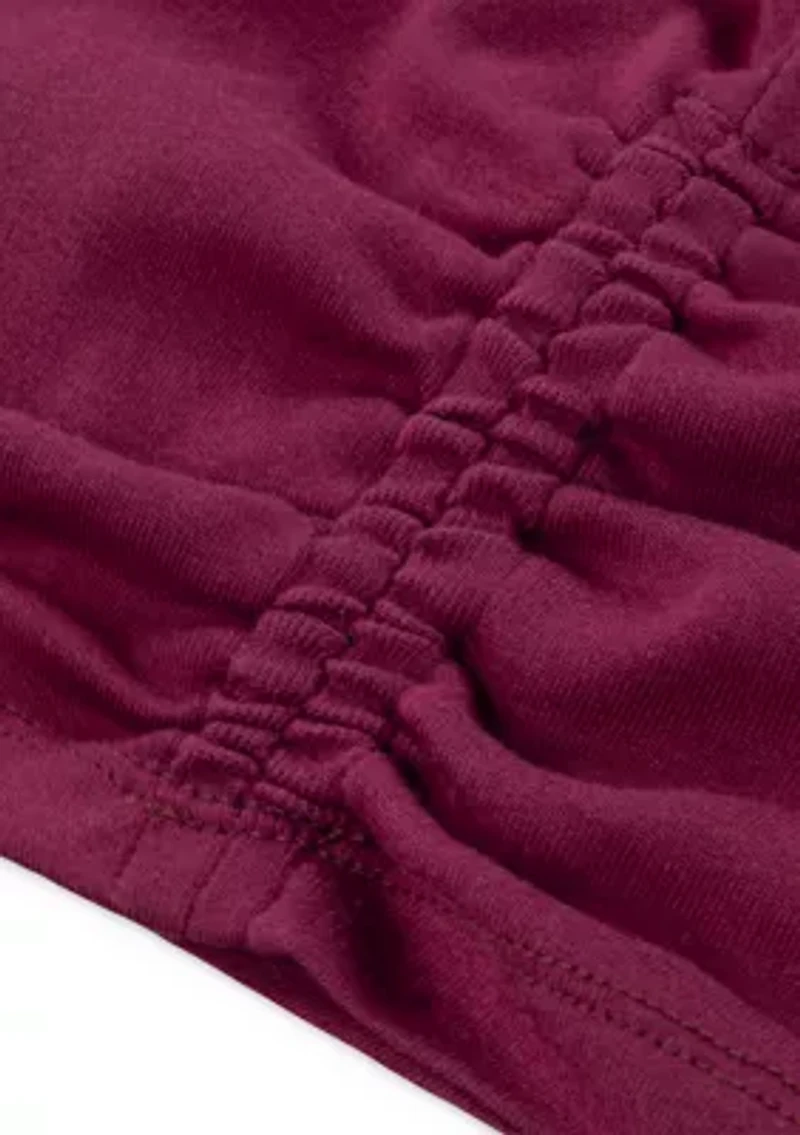 lacey long sleeve ruched tee