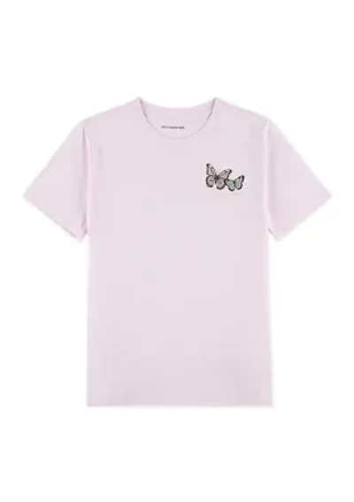 glitter butterflies t-shirt