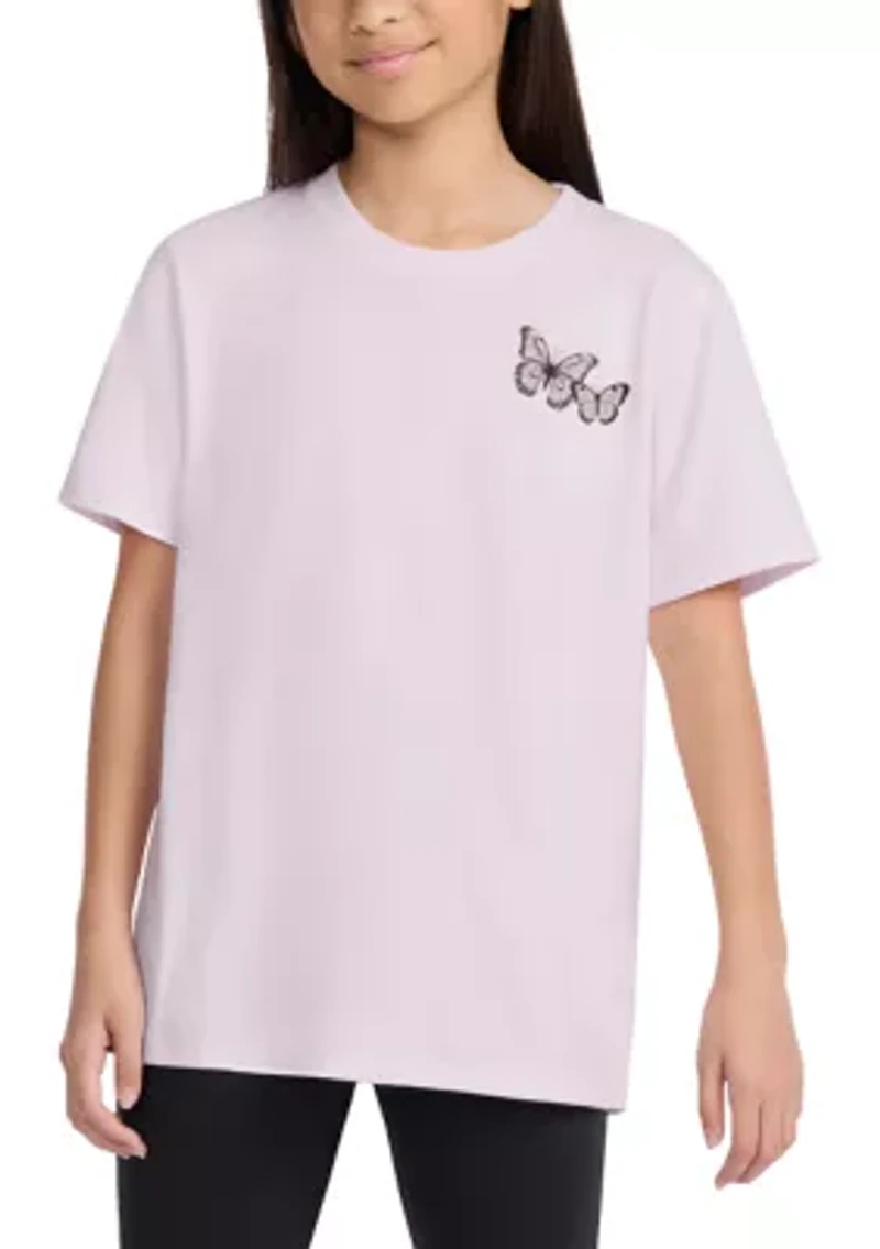 glitter butterflies t-shirt