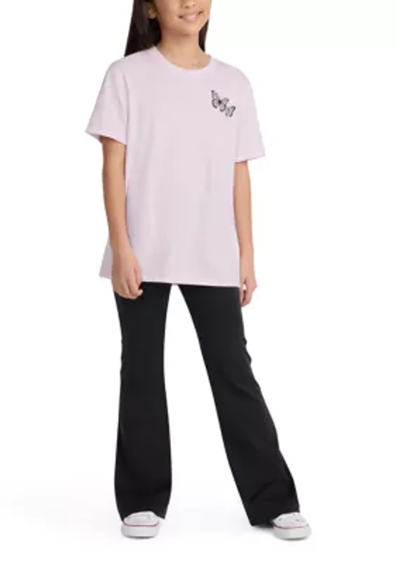 glitter butterflies t-shirt