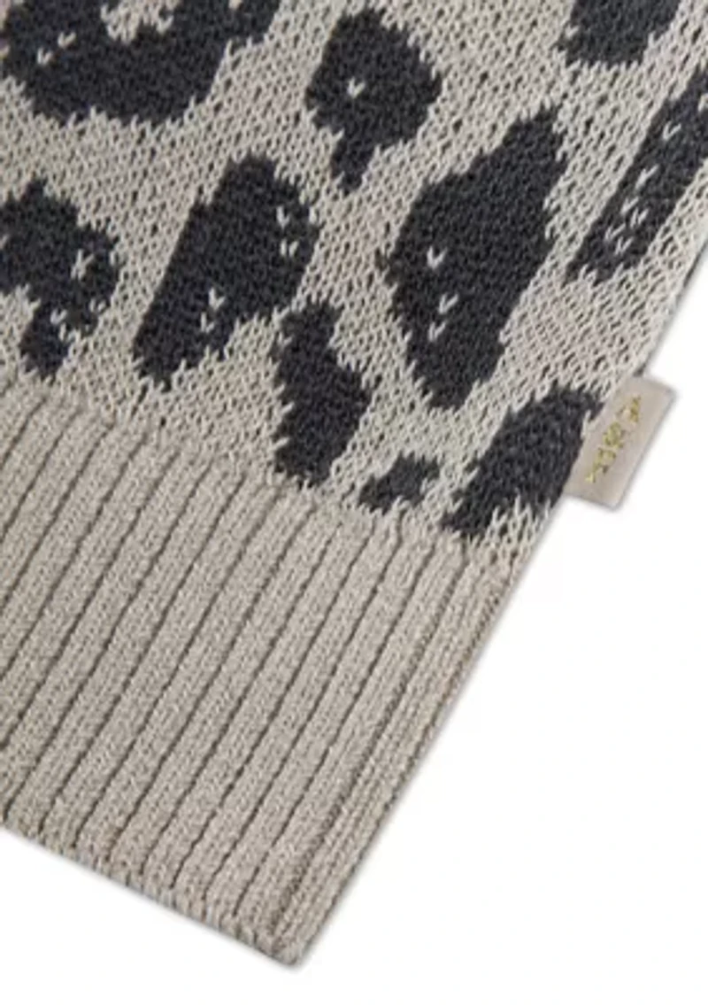 leopard crew sweater