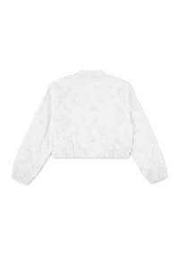 eyelet bomber jacket