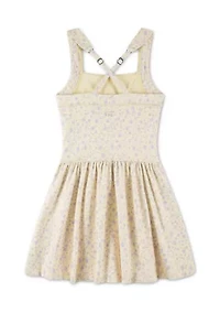 ypb drop waist printed pull-on mini dress