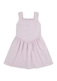 faux button-through mini dress