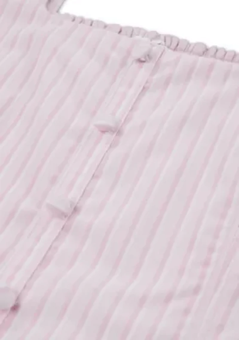 faux button-through mini dress