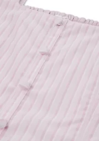 faux button-through mini dress