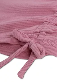 short sleeve shoulder play top