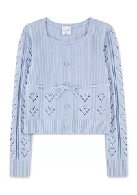 babydoll heart stitch sweater