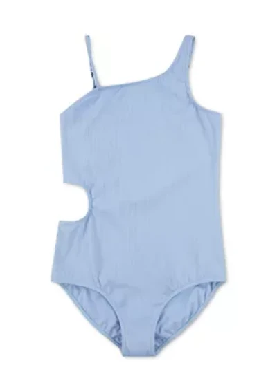asymmetrical cutout one-piece swimsuit