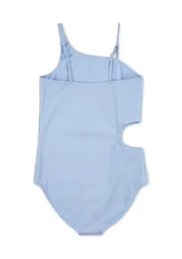 asymmetrical cutout one-piece swimsuit