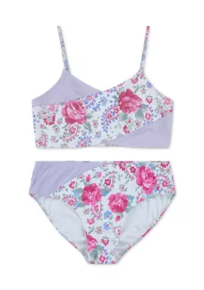 afg cross-wrap 2-piece swimsuit