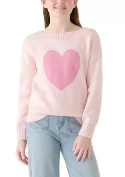 heart oversized sweater