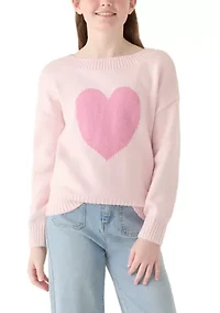 heart oversized sweater