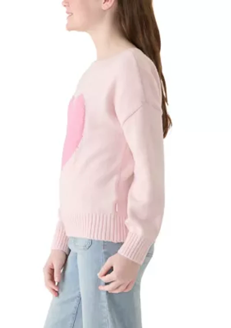 heart oversized sweater