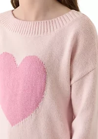 heart oversized sweater