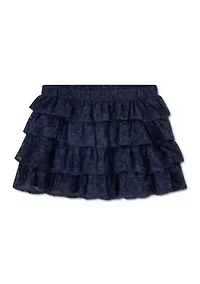 lace micro mini skort