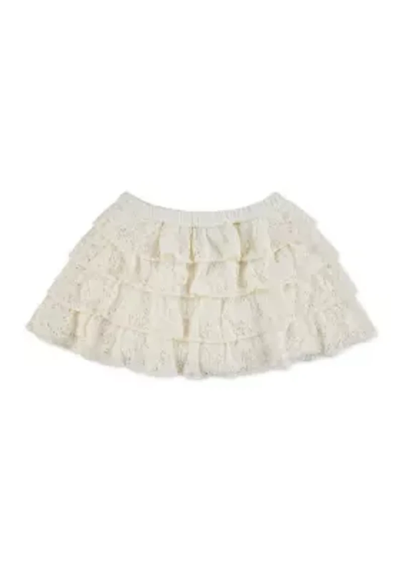 lace micro mini skort