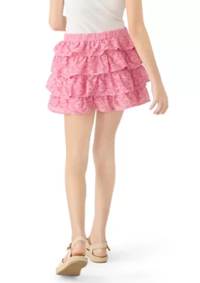 lace micro mini skort