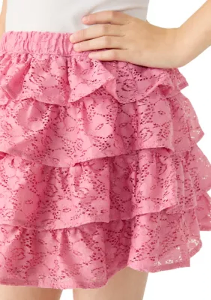 lace micro mini skort