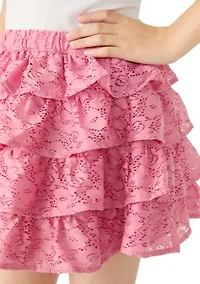 lace micro mini skort