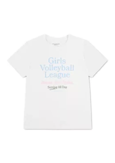 volleyball league oversized tee