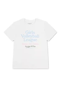 volleyball league oversized tee