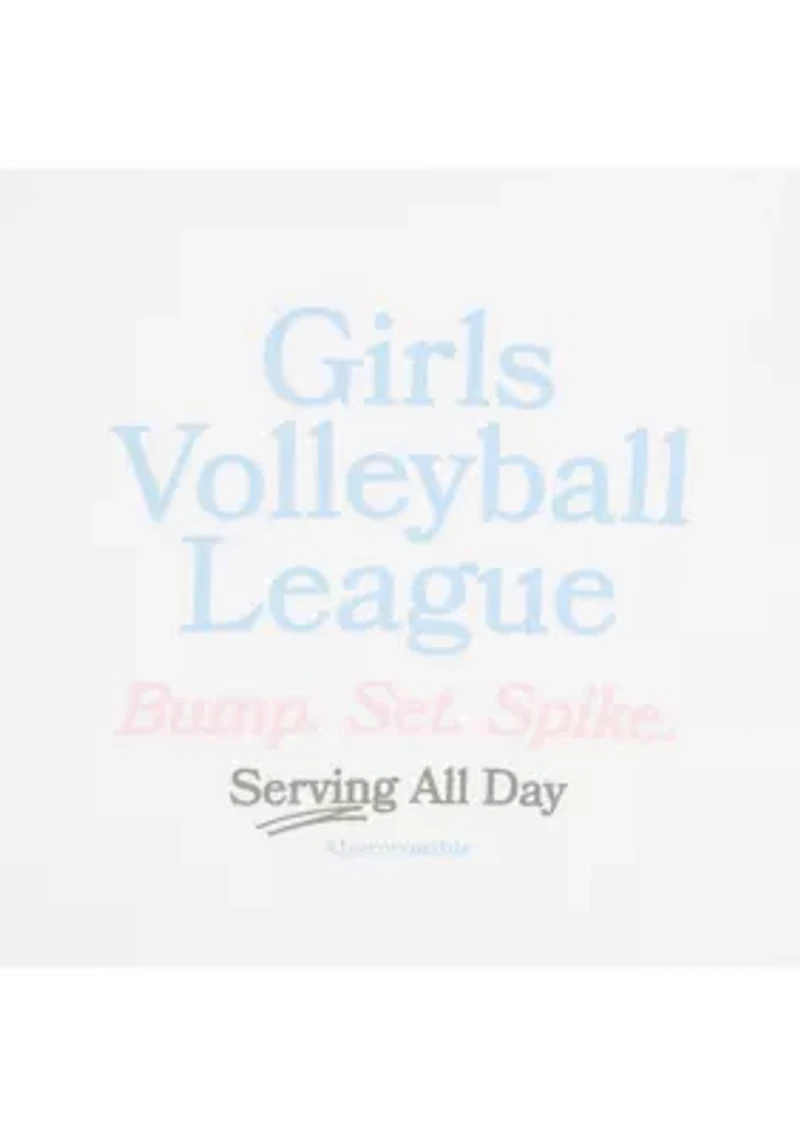 volleyball league oversized tee