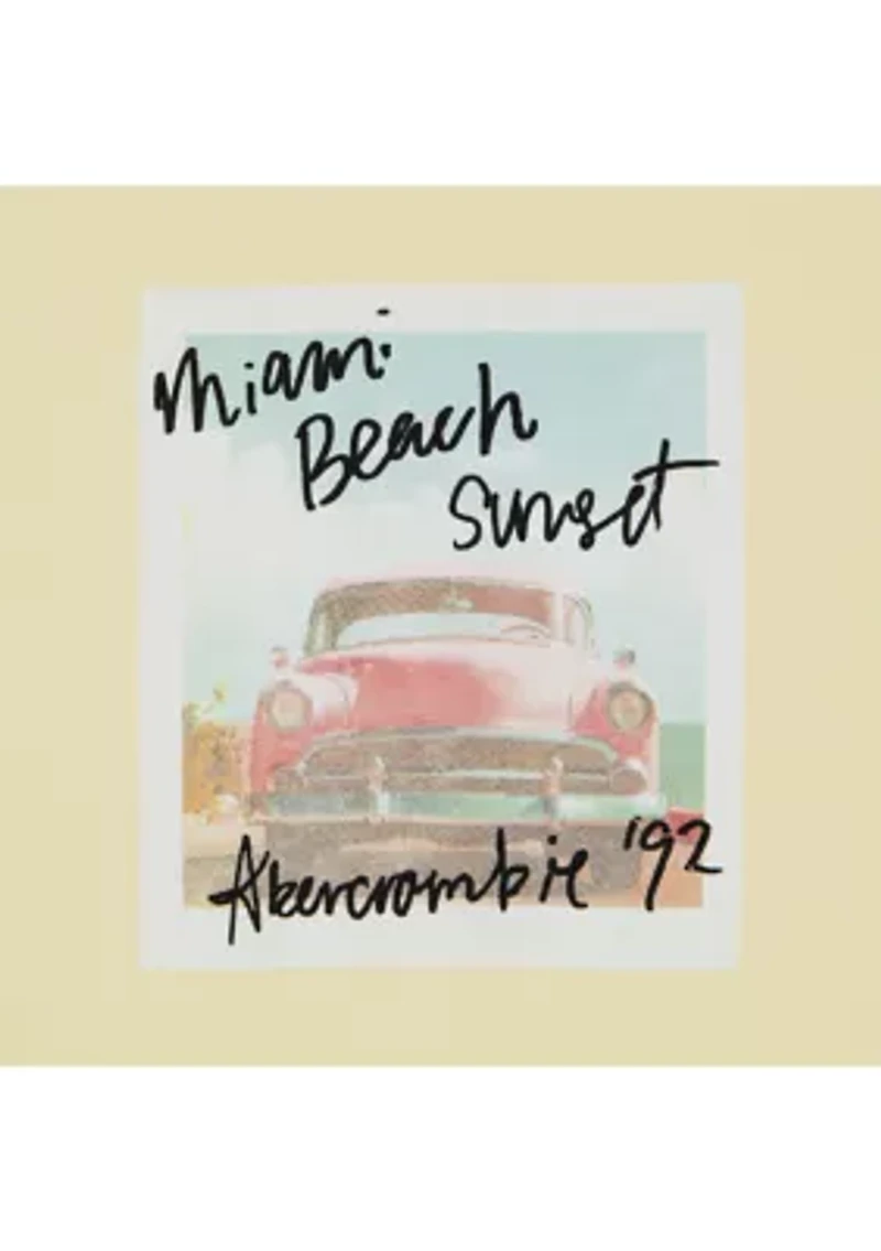 miami beach side knot graphic tee