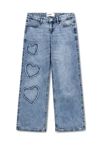 afg low rise hearts baggy jeans