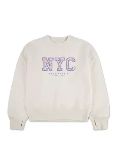 nyc floral sweatshirt