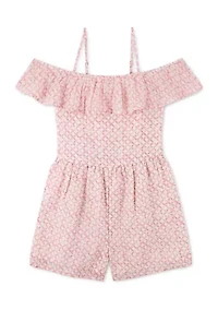 off the shoulder flutter romper
